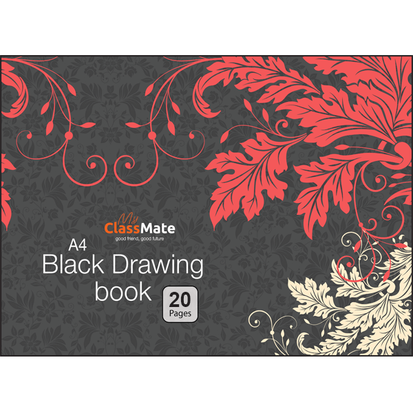 A4 Black Drawing Book 20 Pages Akura Pilot Sri Lanka School